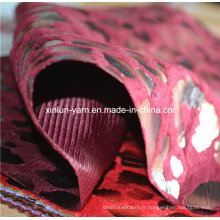 Mousseline de soie d&#39;impression de troupeau / flocage de tissu de Georgette / tissu de robe d&#39;impression de flocage